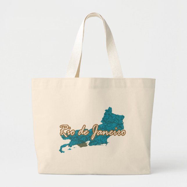 Rio de Janeiro Large Tote Bag (Front)