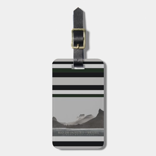 rio de janeiro luggage tag (Front Vertical)