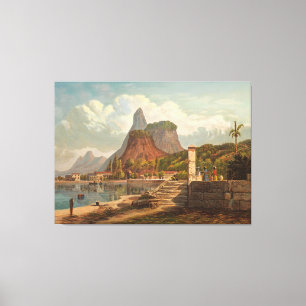 Rio de Janeiro, Mont Corcovado and Botafago Bay Canvas Print