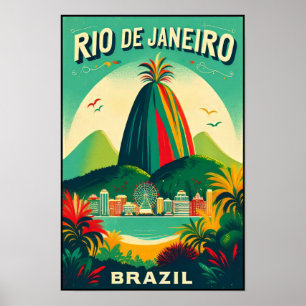 Rio de Janeiro: Vibrant Colours of Brazil Poster