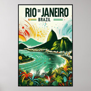 Rio de Janeiro: Vibrant Colours of Brazil Poster