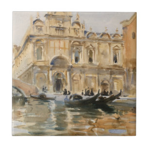 Rio dei Mendicanti, Venice by John Singer Sargent Tile