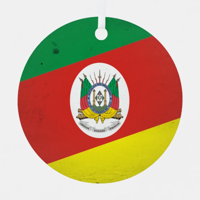 Rio Grande do Sul Metal Tree Decoration (Front)
