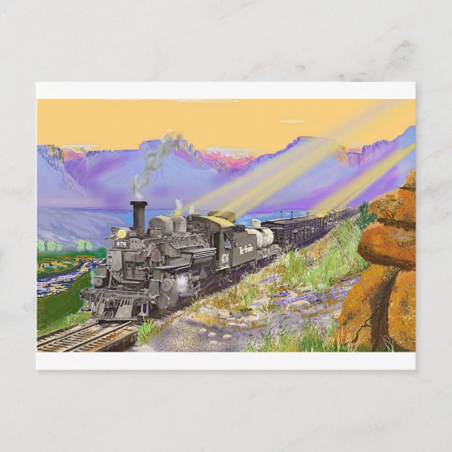 Rio Grande Gold K-28 476 Postcard (Front)