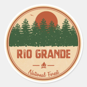 Rio Grande National Forest Classic Round Sticker