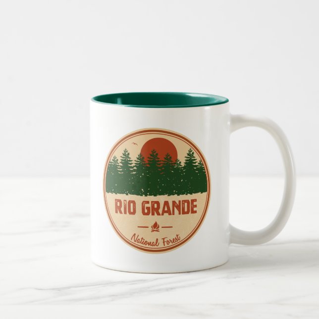 Rio Grande National Forest Two-Tone Coffee Mug (Right)