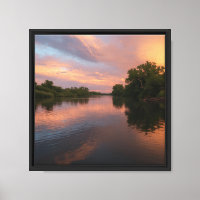 Rio Grande Reflection Poster - Peaceful River Art