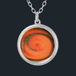 Rio Grande Sunset Silver Plated Pendant<br><div class="desc">This surrealistic design was originally done in digital acrylics.</div>