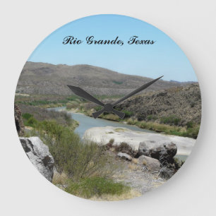 Rio Grande Texas Large Clock