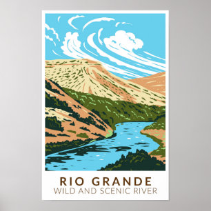 Rio Grande Wild and Scenic River Vintage Poster