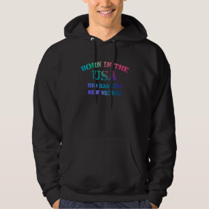Rio Rancho New Mexico Born in the USA distressed Hoodie