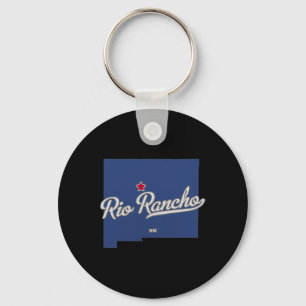 Rio Rancho New Mexico Nm Map Key Ring