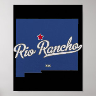 Rio Rancho New Mexico Nm Map Poster