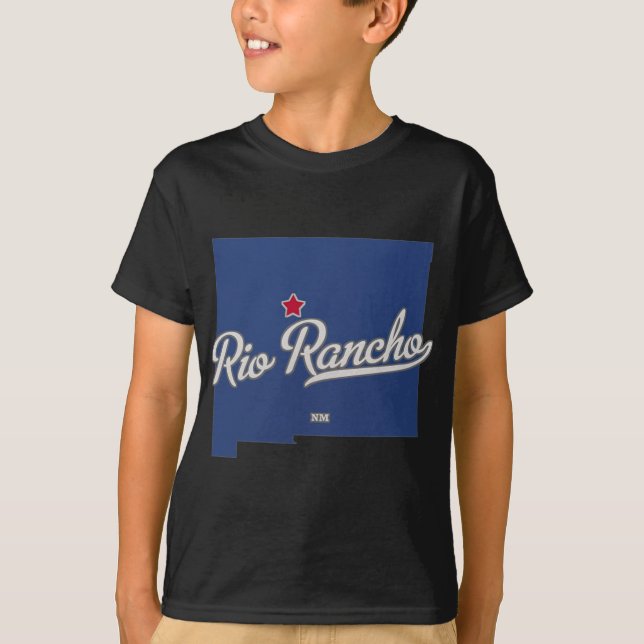 Rio Rancho New Mexico Nm Map  T-Shirt (Front)
