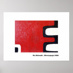 Rio Sidewalk . Silverpapaya 2000 Poster
