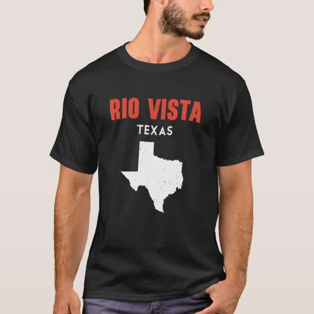Rio Vista Texas USA State America Travel Texas T-Shirt (Front)