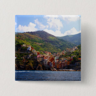 riomaggiore 15 cm square badge