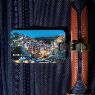 Riomaggiore Cinque Terre La Spezia Italy Panorama Luggage Tag