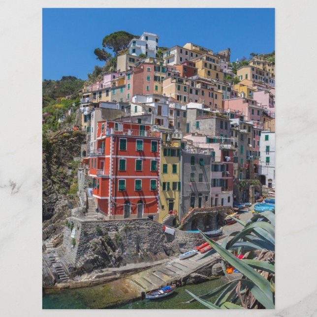 Riomaggiore Cinque Terre Liguria Italy (Front)