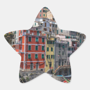 Riomaggiore Cinque Terre Liguria Italy Star Sticker