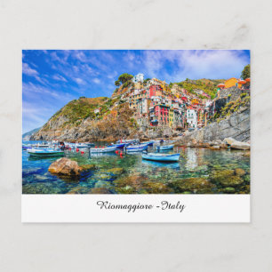 Riomaggiore Italy Postcard