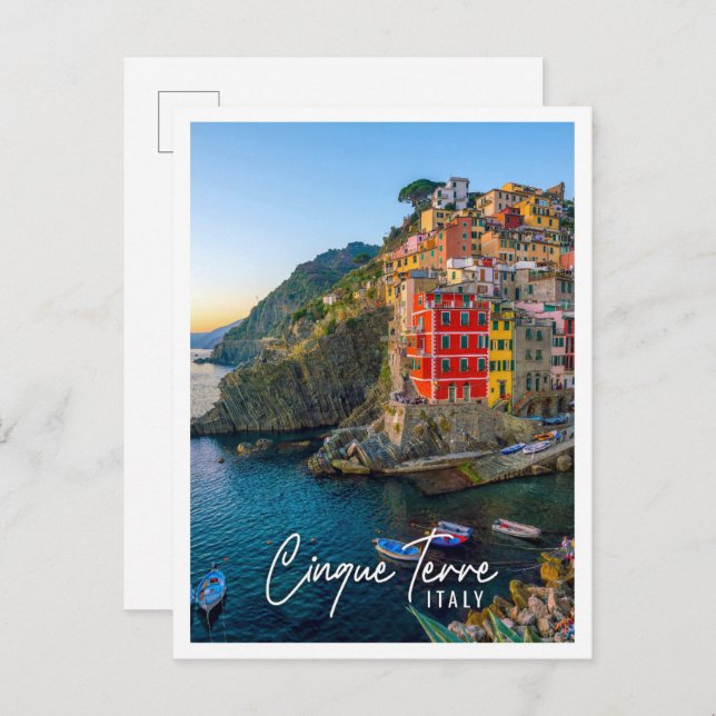 Riomaggiore the first city of the Cinque Terre Postcard (Front/Back)