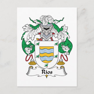 Rios Family Crest Postcard