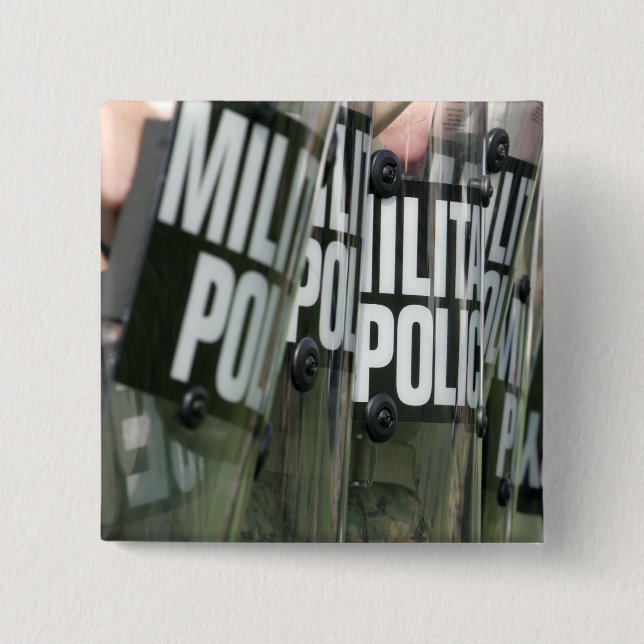 Riot control formation 15 cm square badge (Front)