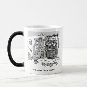 Riot Police Raid a House - Funny Riot Police Magic Mug