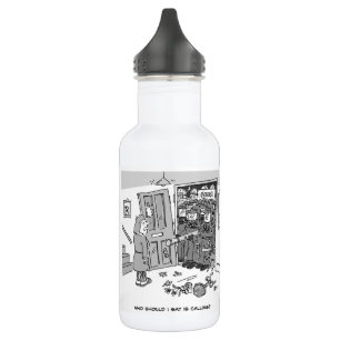 Riot Police Raid a Property - Funny Police Theme 532 Ml Water Bottle