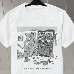 Riot Police Raid a Property - Funny Police Theme T-Shirt
