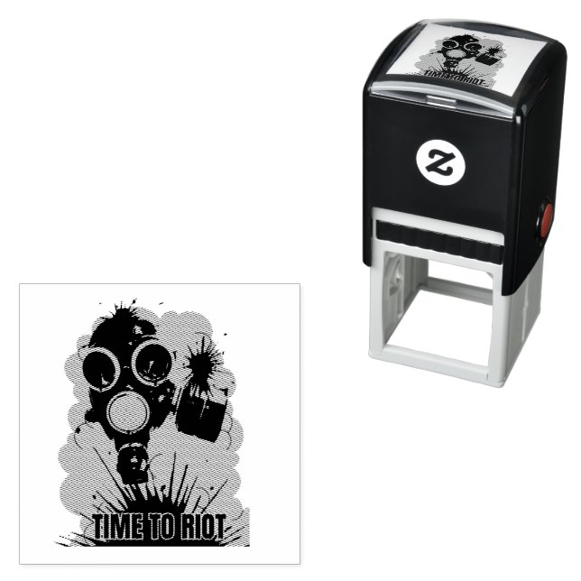 Riot Time Self-inking Stamp (In Situ)