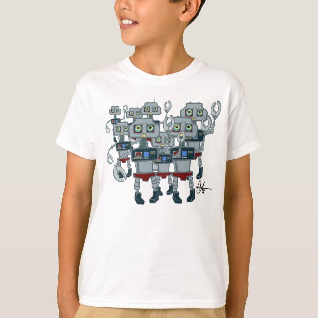 Rioting Robots T-Shirt (Front)