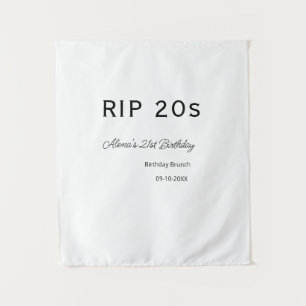 RIP 20s 21st birthday simple minimal brunch date n Tapestry