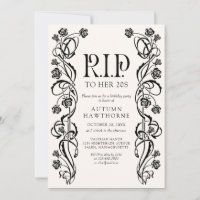RIP 20s 30s Gothic Halloween Birthday