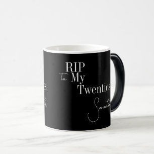 RIP 20s Black and White 30th Birthday Magic Mug