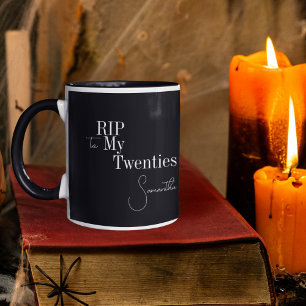 RIP 20s Black and White 30th Birthday Mug