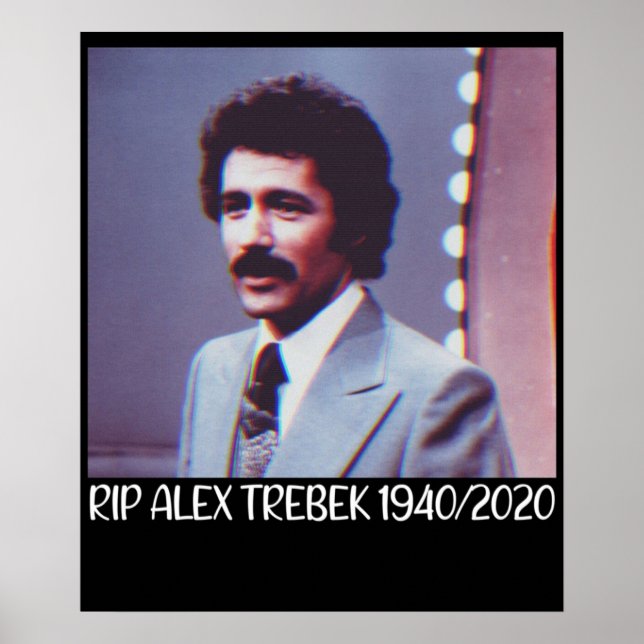 rip alex trebek poster (Front)
