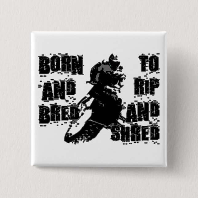 Rip And Shred 15 Cm Square Badge (Front)