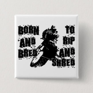 Rip And Shred 15 Cm Square Badge