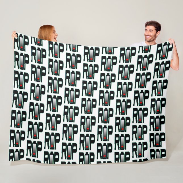 RIP Battery Fleece Blanket, All Sizes Blanket (In Situ)