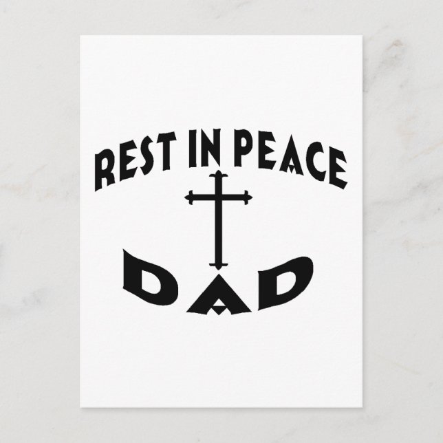 RIP Dad Postcard (Front)