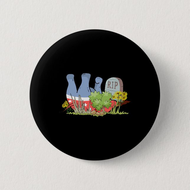 Rip Gop Dead Elephant Republican Protest  6 Cm Round Badge (Front)