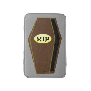 RIP Halloween Coffin of Doom Bath Mat