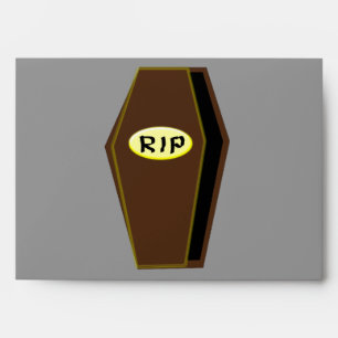 RIP Halloween Coffin of Doom Custom Envelopes