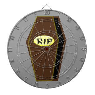 RIP Halloween Coffin of Doom Dart Board