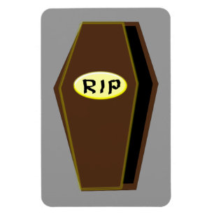 RIP Halloween Coffin of Doom Magnet