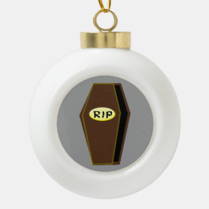 RIP Halloween Coffin of Doom Ornament
