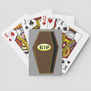 RIP Halloween Coffin of Doom Playing Cards