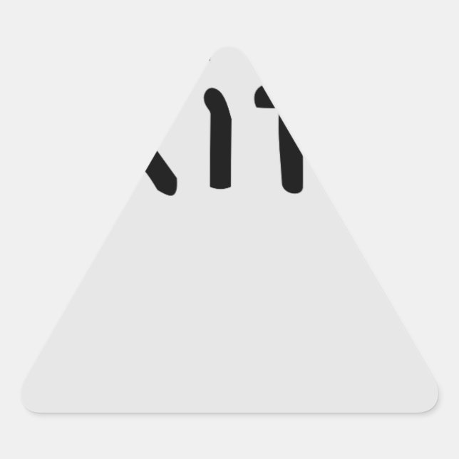 Rip Head stone Triangle Sticker (Front)